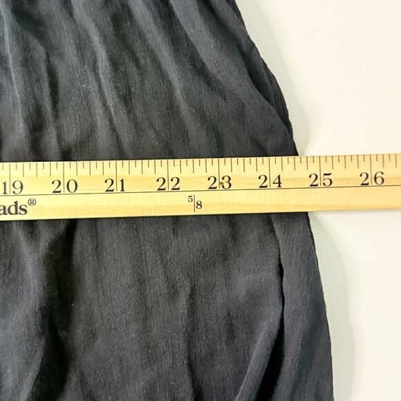 J Jill Black Embroidered Crew Neck Lightweight Cotton Blend Top Blouse Tunic M - Picture 6 of 10